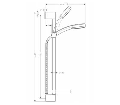 Душевой гарнитур Hansgrohe 28 725 000