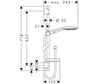 Душевой гарнитур Hansgrohe 27 802 000