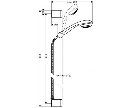 Душевой гарнитур Hansgrohe 27 729 000