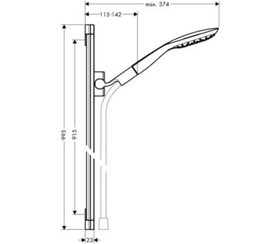 Душевой гарнитур Hansgrohe 27 853 400