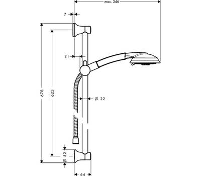 Душевой гарнитур Hansgrohe 27 843 000