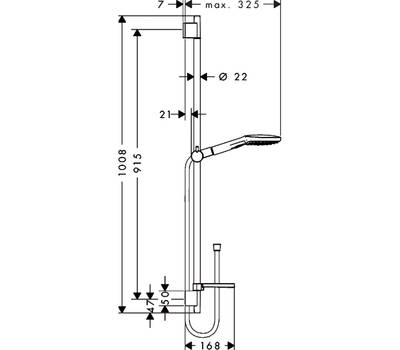 Душевой гарнитур Hansgrohe 26 621 000