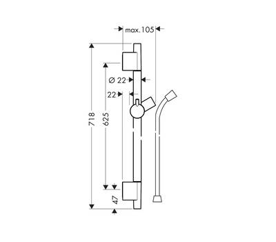 Штанга Hansgrohe 28 632 700