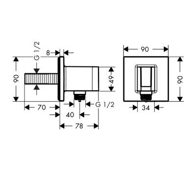 Шланговое подсоединение Hansgrohe 26 486 000