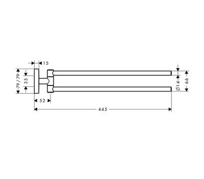 Держатель полотенца Hansgrohe 41 512 000