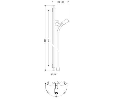 Штанга Hansgrohe 27 844 000