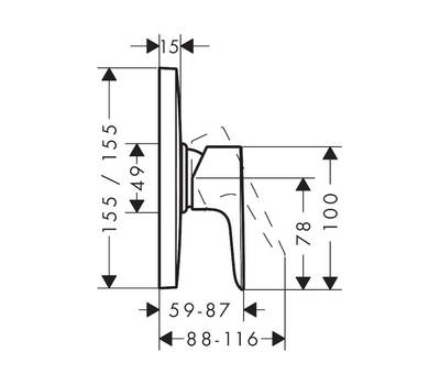 Смеситель для душа Hansgrohe 71 768 000