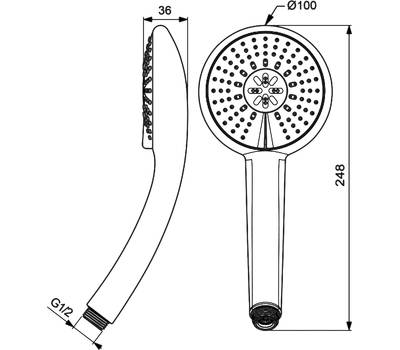 Лейка для душа VIDIMA BA210AA