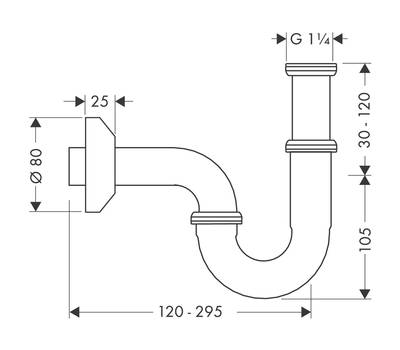 Сифон под раковину Hansgrohe 53 010 000