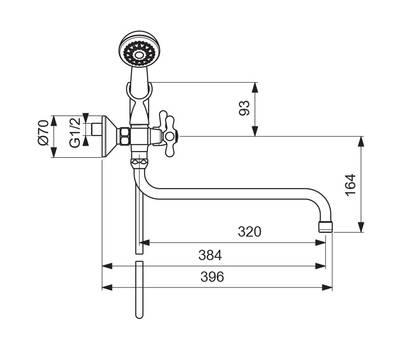 Смеситель для ванны VIDIMA BA348AA