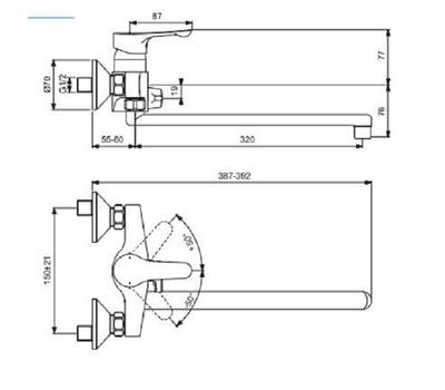 Смеситель для ванны VIDIMA BA417AA