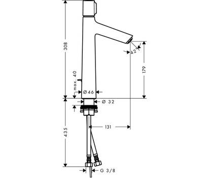 Смеситель для умывальника Hansgrohe 72 044 000