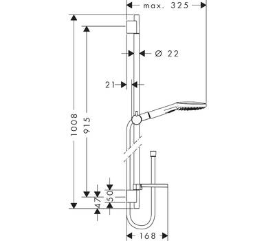 Душевой гарнитур Hansgrohe 26 621 400