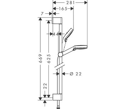 Душевой гарнитур Hansgrohe 26 532 400