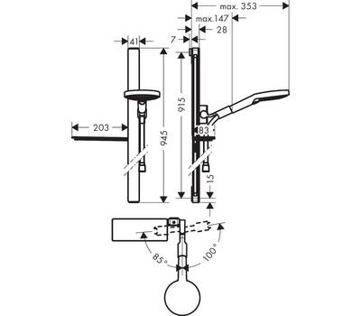 Душевой гарнитур Hansgrohe 27 648 400