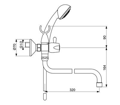 Смеситель для ванны VIDIMA BA167AA