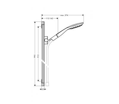 Душевой гарнитур Hansgrohe 27 853 000