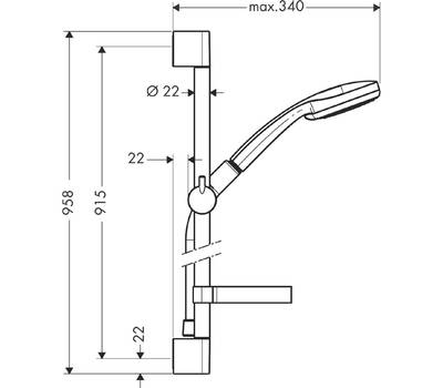 Душевой гарнитур Hansgrohe 27 774 000