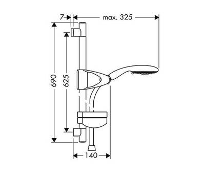 Душевой гарнитур Hansgrohe 27 883 000