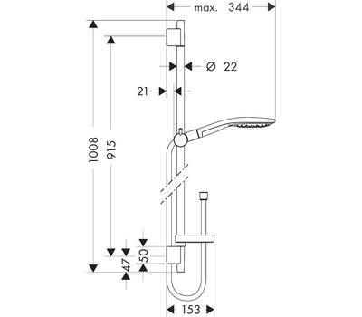 Душевой гарнитур Hansgrohe 27 803 400