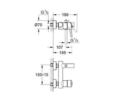 Смеситель для ванны GROHE 32 211 001