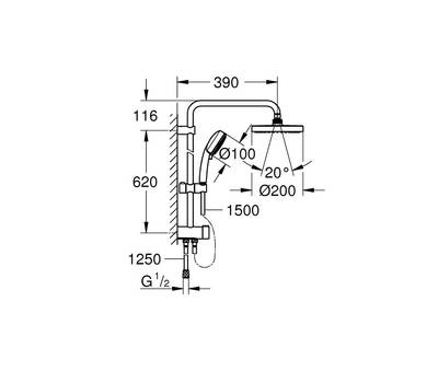 Душевой гарнитур GROHE 27 389 002