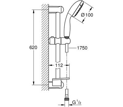 Душевой гарнитур GROHE 27 926 001