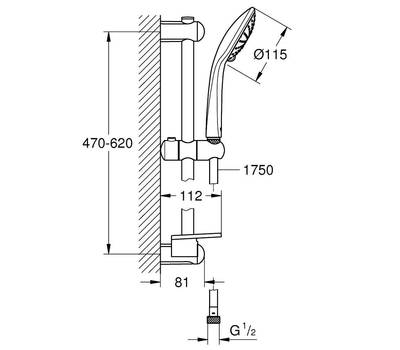 Душевой гарнитур GROHE 27 242 001