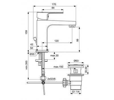 Смеситель для умывальника IdealStandard BC491AA