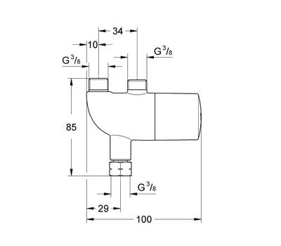 Смеситель для умывальника GROHE 34 487 000