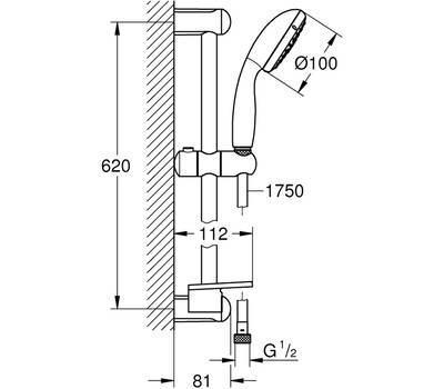 Душевой гарнитур GROHE 27 927 001