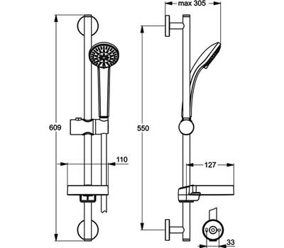 Душевой гарнитур IdealStandard B9503AA