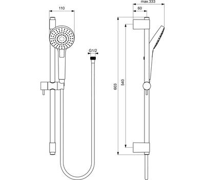 Душевой гарнитур IdealStandard B2233AA