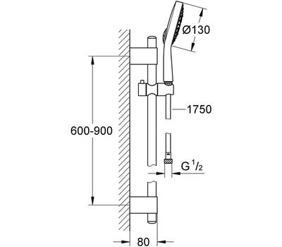 Душевой гарнитур GROHE 27 734 000