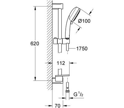 Душевой гарнитур GROHE 27 928 002