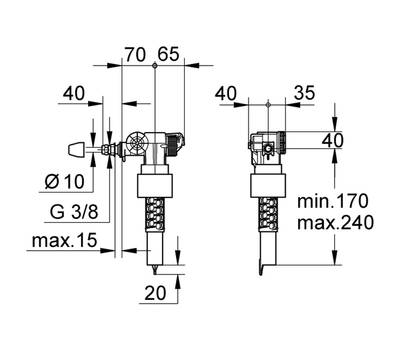 Клапан под раковину донный GROHE 37 095 000