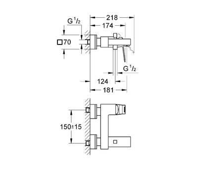 Смеситель для ванны GROHE 23 140 000