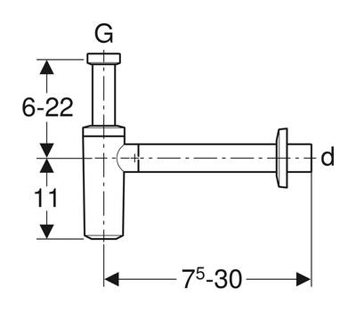 Сифон под раковину GEBERIT 151.035.21.1