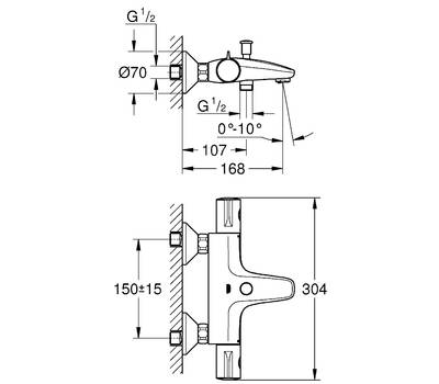 Смеситель для ванны GROHE 34 576 000