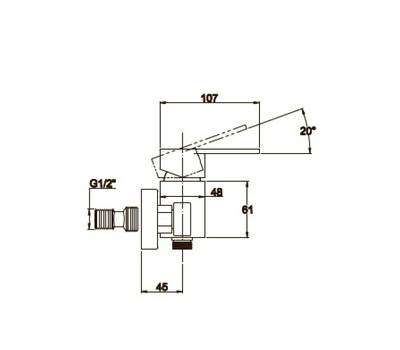 Смеситель для ванны KAISER 34077-1