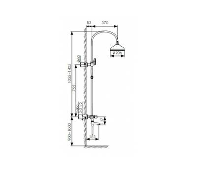 Душевой гарнитур KAISER 03182-3