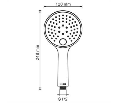 Лейка для душа WasserKRAFT A207