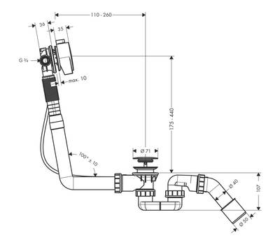 Излив Hansgrohe 58113000