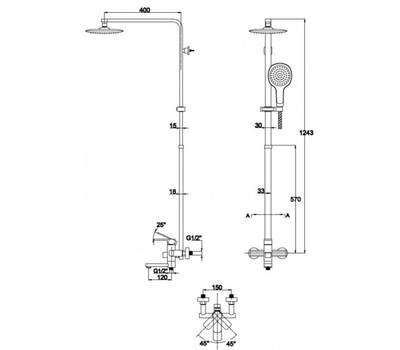 Душевой гарнитур KAISER 34082-2