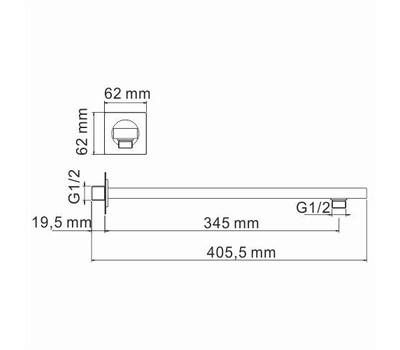 Излив WasserKRAFT A219