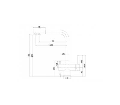 Смеситель для кухни под фильтр ZorG Sanitary SZR-7039 GRAFIT