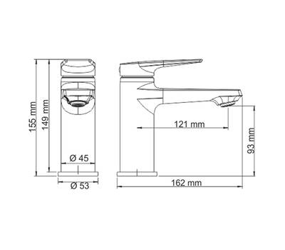 Смеситель для умывальника WasserKRAFT 5 503