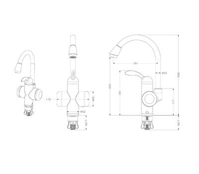 Кран-водонагреватель РМС SL127EL-020F