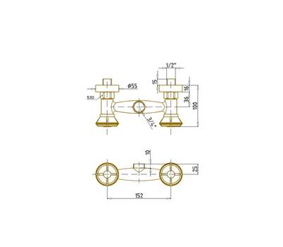 Душевой гарнитур Bronze de Luxe 10118F