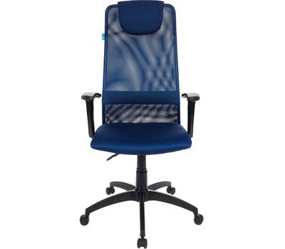 Офисное кресло БЮРОКРАТ KB-8 синий TW-05N TW-10N сетка/ткань с подголов. крестовина пластик